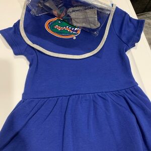 Blue Florida Gators Baby onesie set